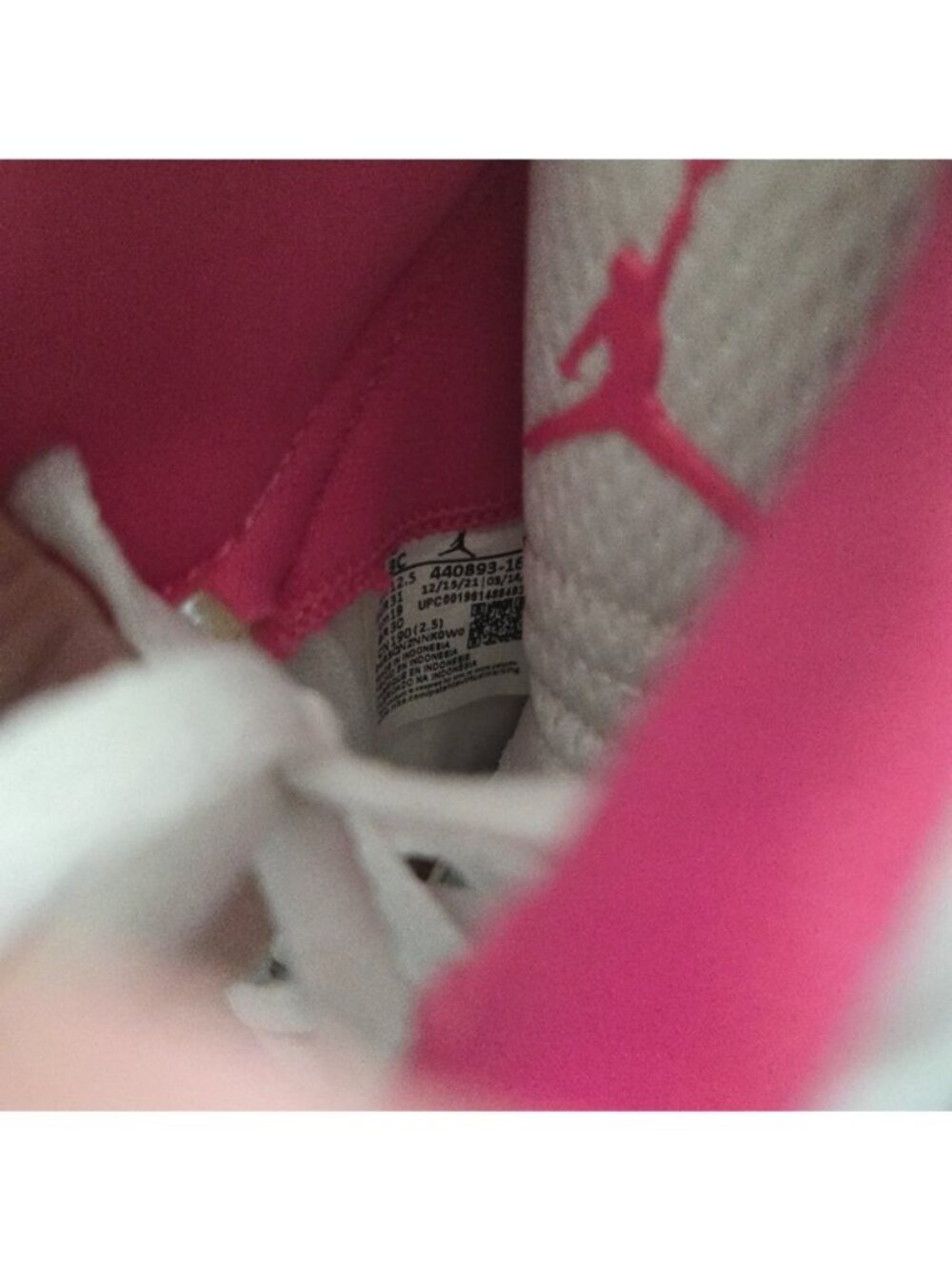 Jordan 5 Retro WNBA Pinksicle Girls 13C White and Pink Sneakers 0826 - Picture 6 of 10
